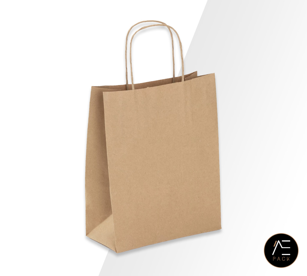 Sac kraft outlet poignées torsadées